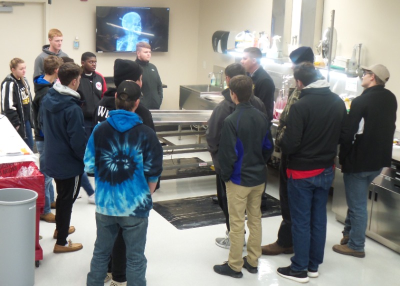 Students visiting the morgue learning about end-of-life situations, autopsies, etc.